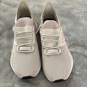 New Balance Women's White and Orange Sneakers